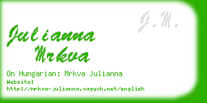 julianna mrkva business card